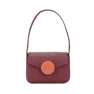 borsa baguette vera rosso